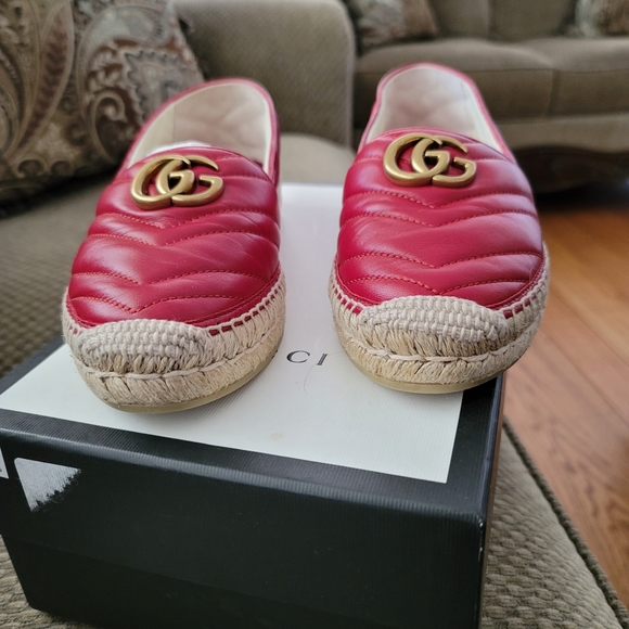 Gucci GG Chevron Flat Espadrilles - Picture 2 of 7